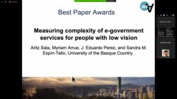 Best Communication Paper Award for Aritz Sala, Myriam Arrue, J. Eduardo Perez, and Sandra M. Espín-Tello in the  17th International Web for All Conference: Automation for Accessibility